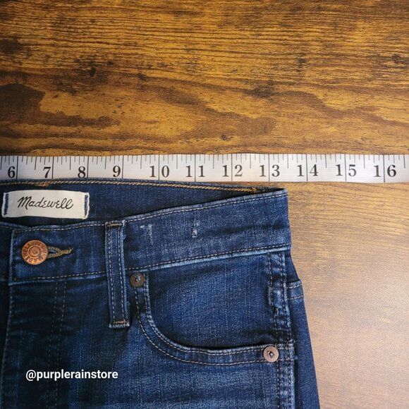 Madewell Jeans 26 High Rise 10" Skinny Hayes Wash Stretch Denim Tummy Control - Picture 8 of 13
